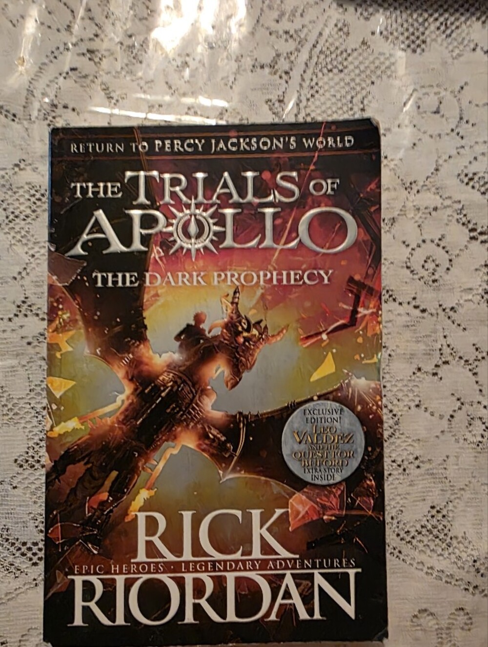Rick Riordan Trials of Apollo: The Dark Prophecy Paperback Exclusive Edition